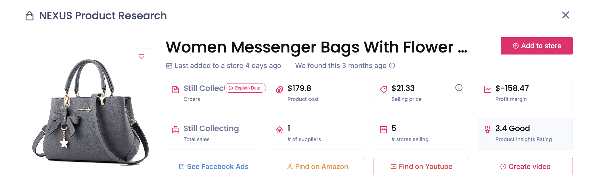 Women's Shoulder Bag